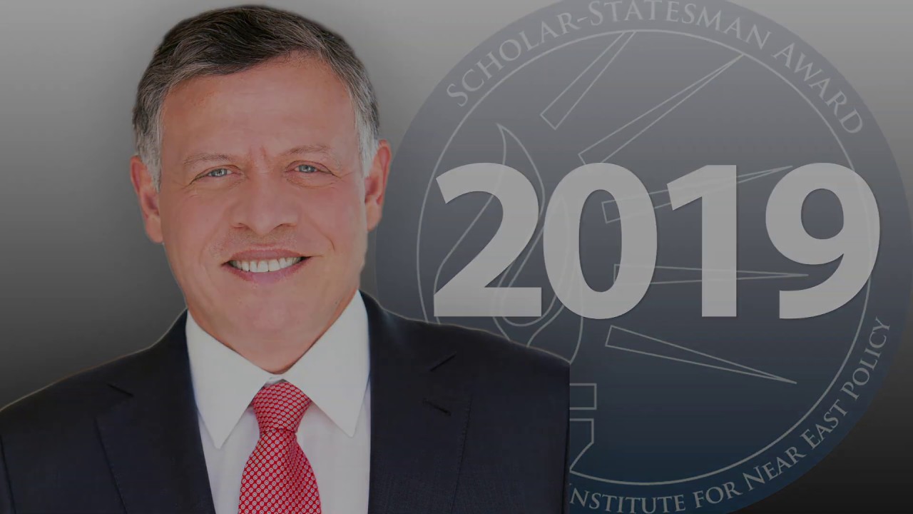 King Abdullah II ibn Al Hussein of Jordan,  the 2019 Scholar-Statesman Award Recipient