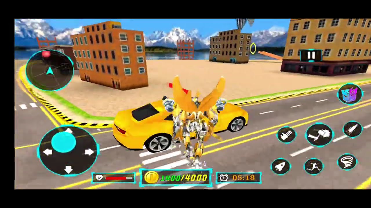 YELLOW, RED AND BLUE ROBOT DINO ROBOT TRANSFORMING GAME #gameplay #dinosaur