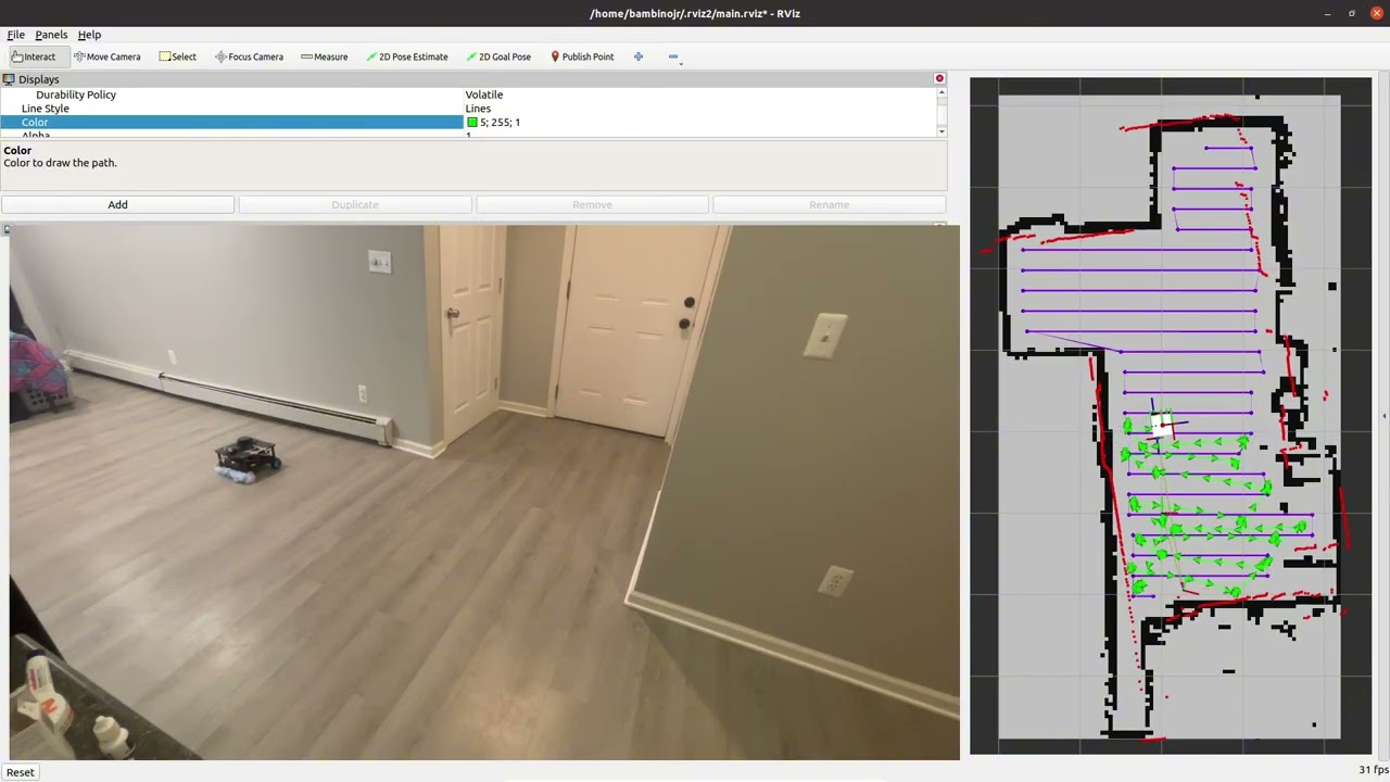 ROS2 coverage path planning floor cleaning robot