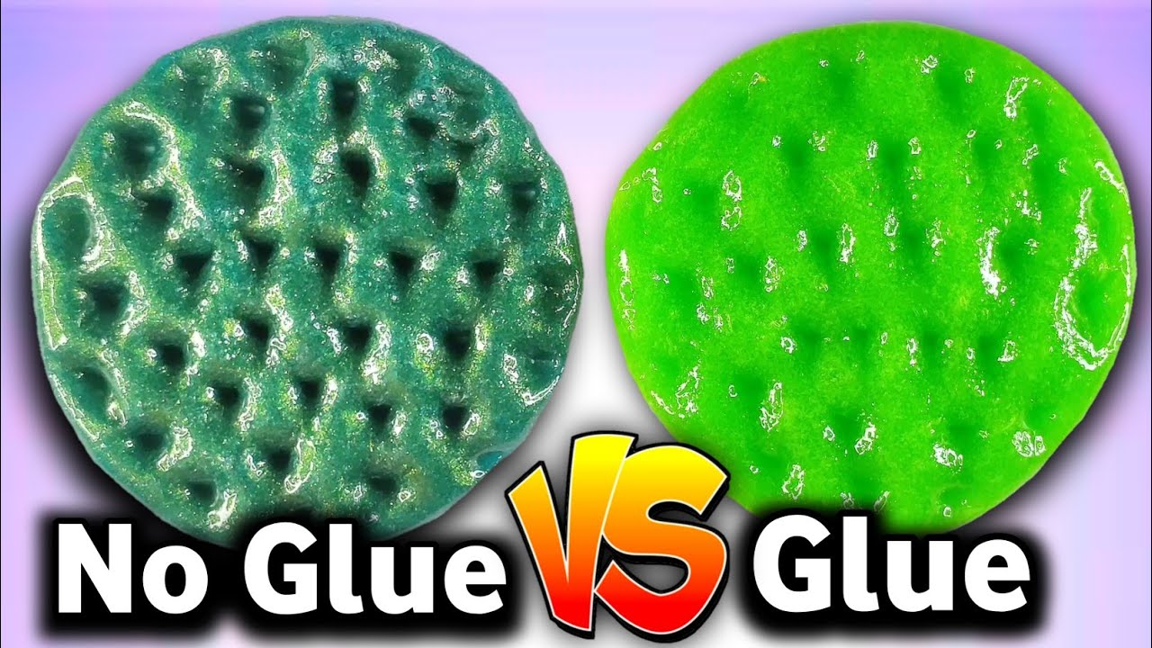 NO GLUE VS GLUE SLIME💦👅🎧 How to make Slime! How to make slime without Glue [ASMR]