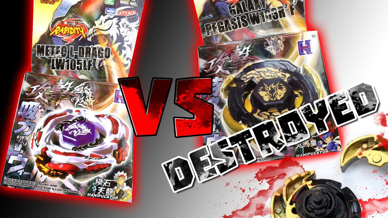 Beyblade Metal Masters - Meteo L-Drago VS Black Sun Galaxy Pegasus - Rapidity Beyblade