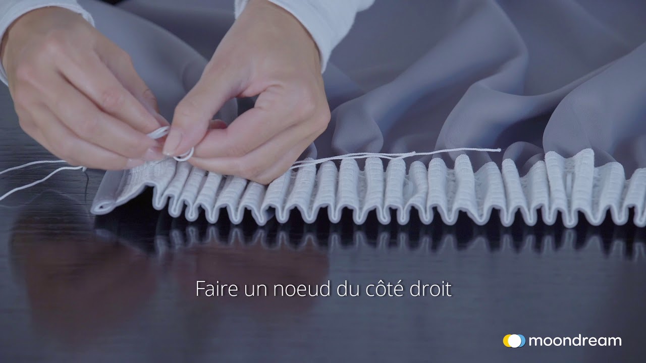 Comment accrocher un rideau à galon fronceur ?