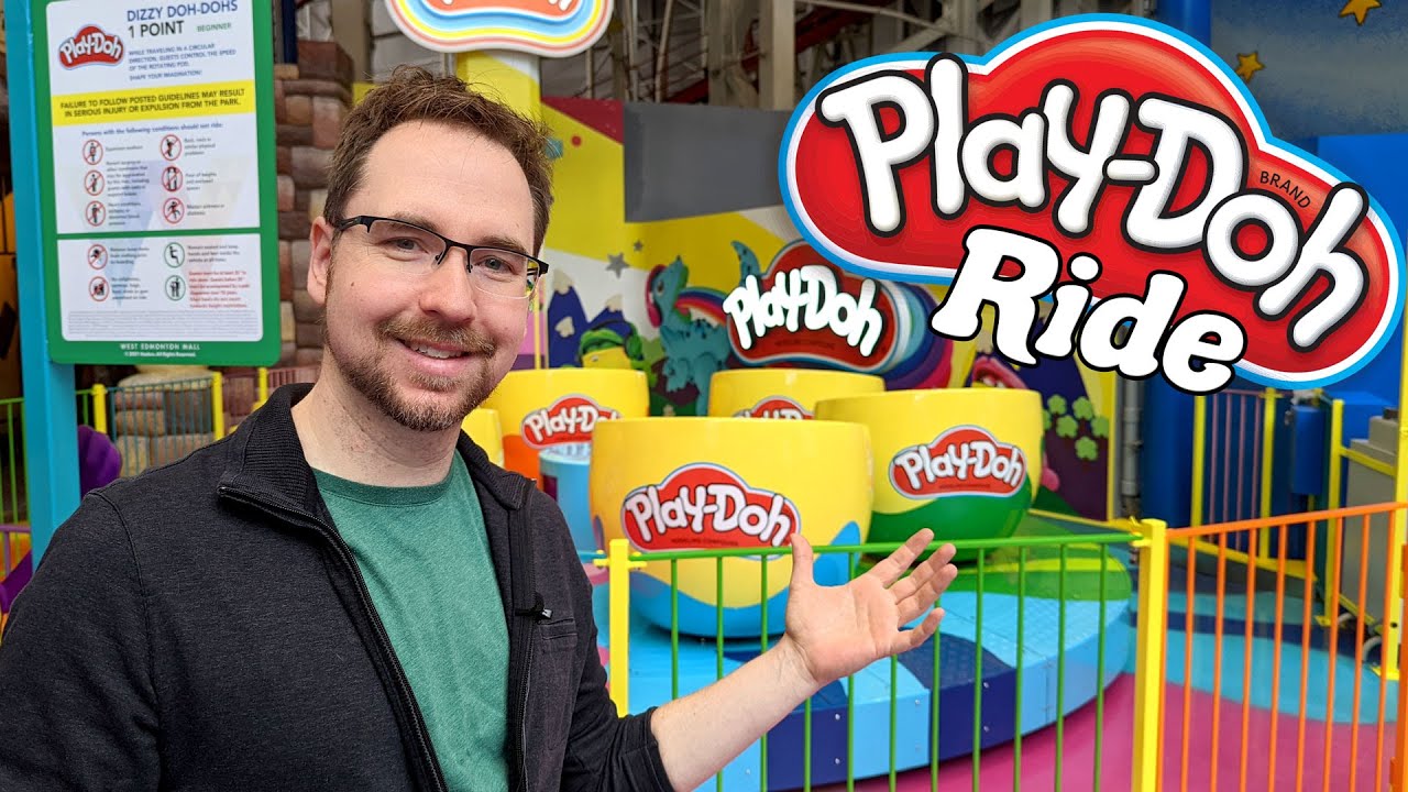New PlayDoh Ride at Galaxyland! Dizzy Doh Dohs - Best Edmonton Mall