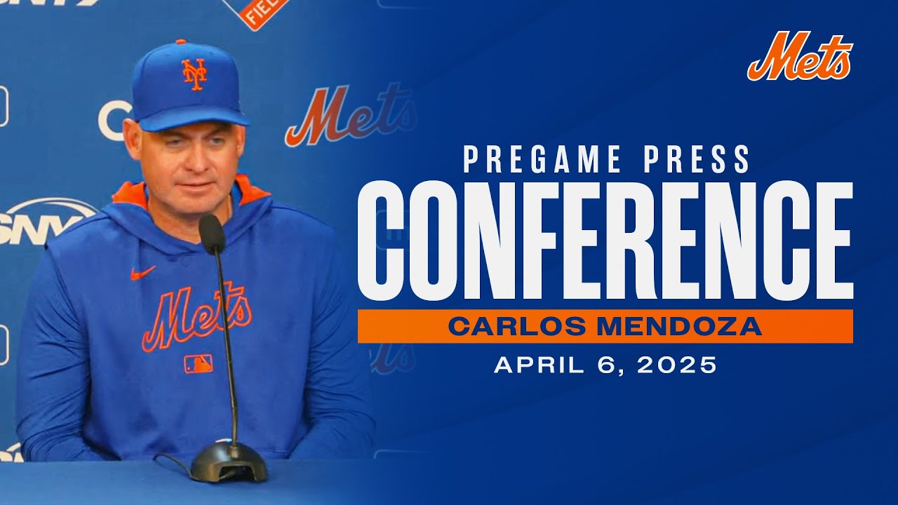 LIVE: Carlos Mendoza Pregame Press Conference | April 6, 2025