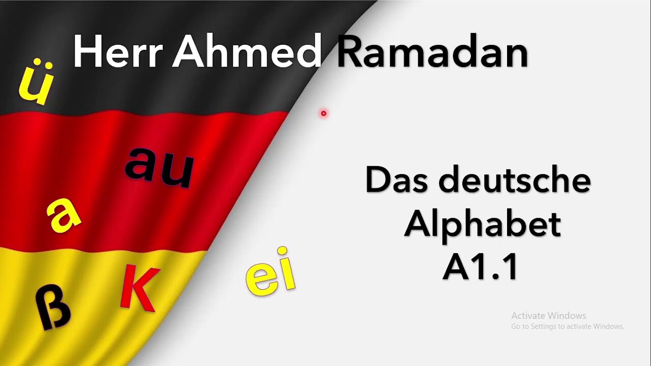 A1 - Das Alphabet und die Diphthonge im Deutsch - A1 - the German Alphabet and diphthongs