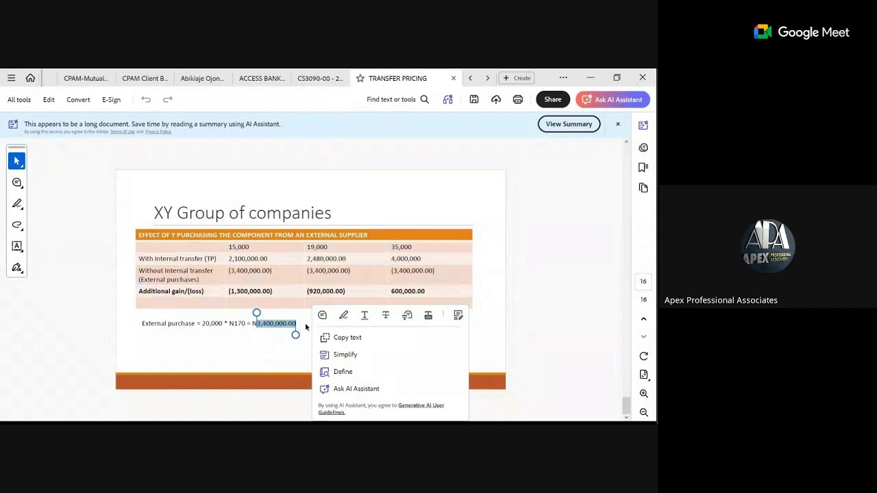 PM MAY 2026 DIET: TRANSFER PRICING