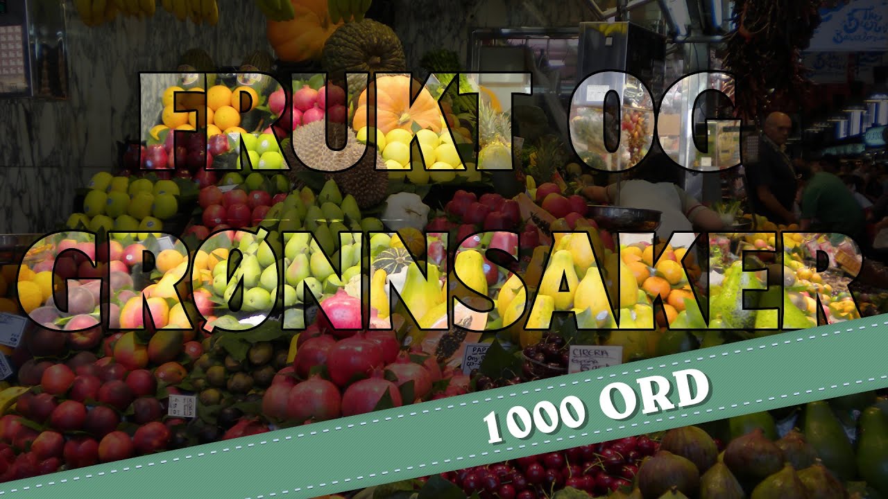 1000 Ord - Frukt og grønnsaker