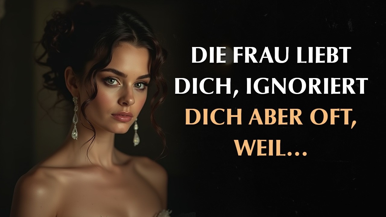 Die Frau, die dich sehr liebt, ignoriert dich oft, weil… | Stoizismus