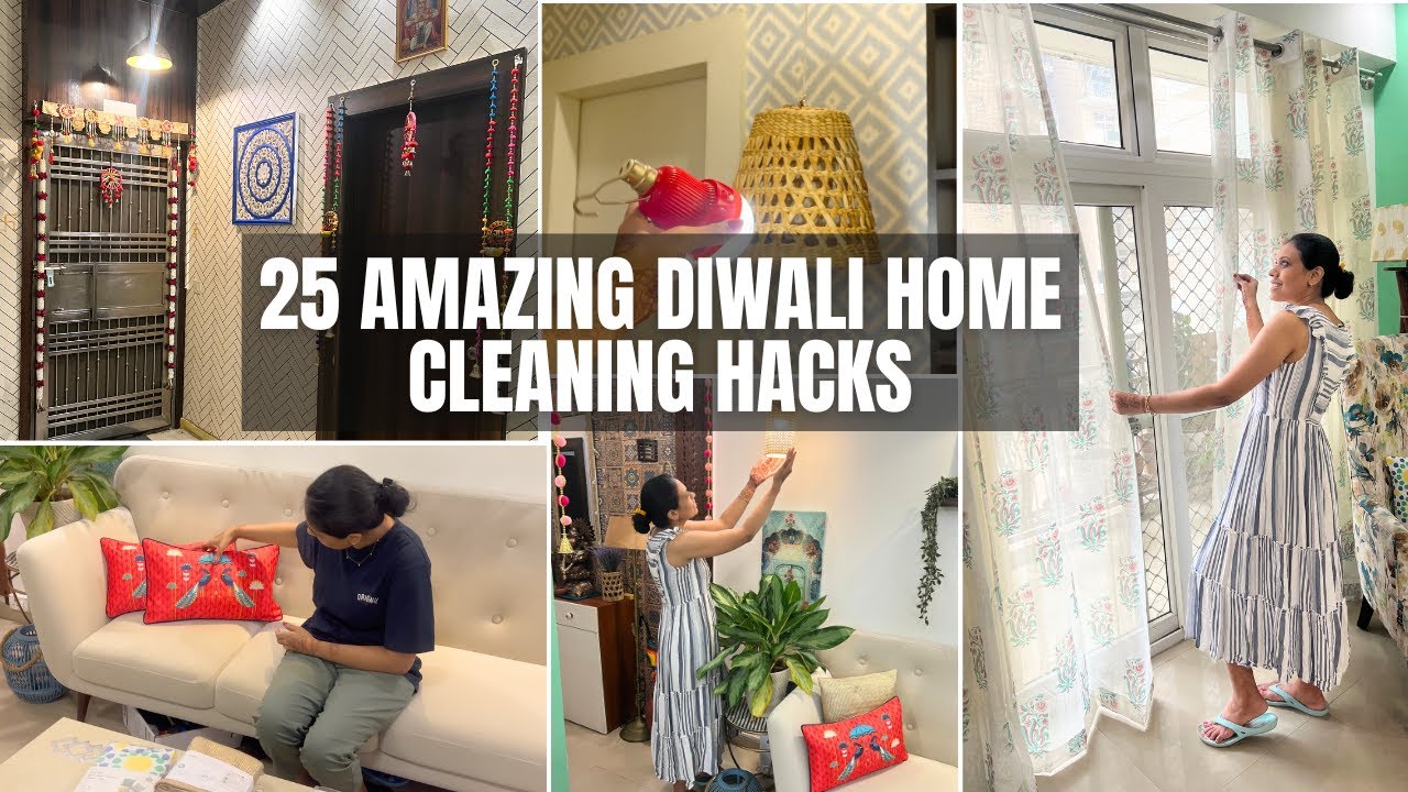 25 Amazing Tried & Tested Diwali Home Cleaning Hacks For You | Last Minute Diwali Decoration Ideas