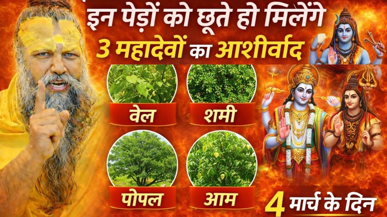 4 मार्च होली पर इन 5 देव वृक्षों को छूते ही बरसेगा धन! जन्मों की गरीबी होगी खत्म   Premanad Ji