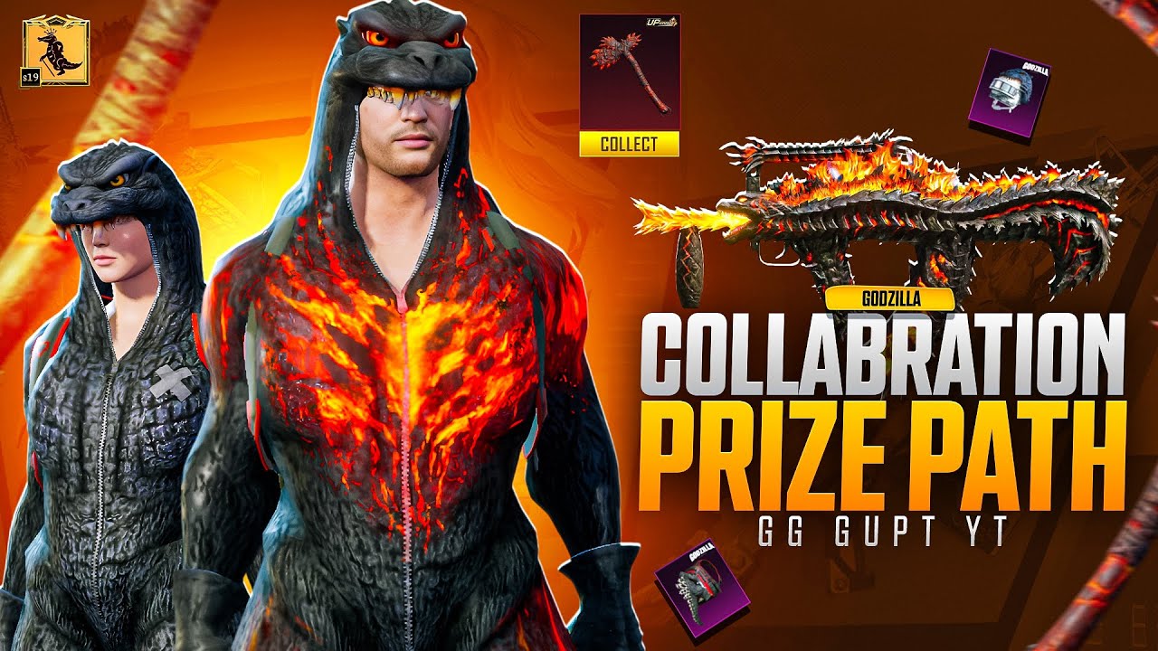 Godzilla Lucky Spin Crate Opening - Godzilla Prize Path Maxing Out - Godzilla Collaboration Pubg
