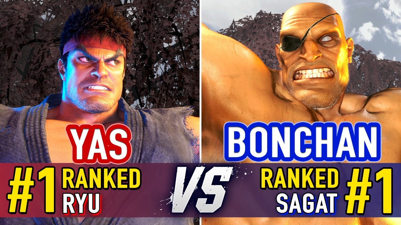 SF6 🤜 YAS (#1 Ranked Ryu) vs BONCHAN (#1 Ranked Sagat) 🤛 SF6 High Level Gameplay