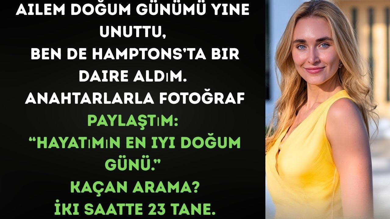 Ailem hep doğum günümü unuttu, kardeşim kutlandı — bu kez doğum günümü yalnız kutladım.