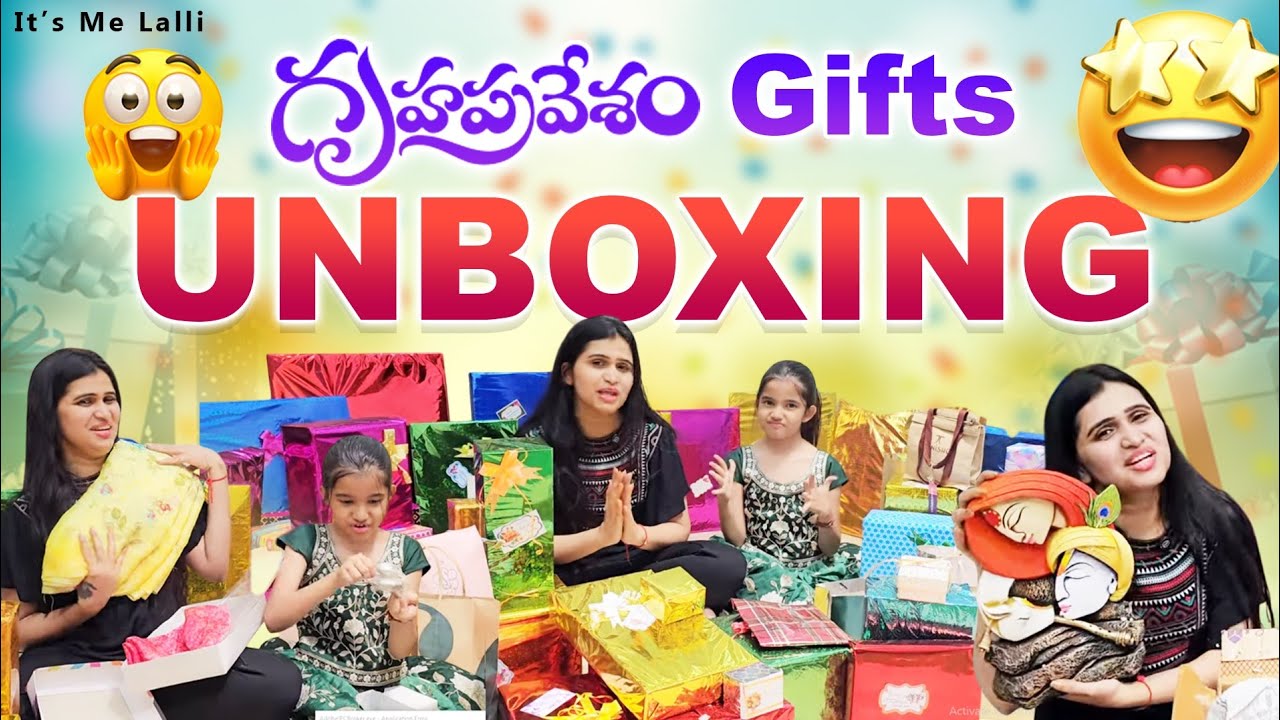 గృహ్రపవేశం || Gifts UNBOXING || Its Me Lalli #agaro #Everydayexpert #EyeMassager