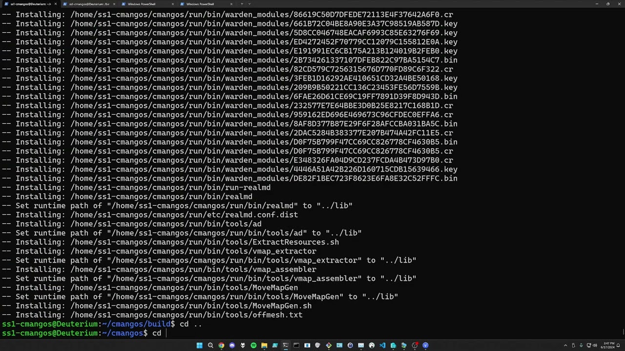 Compiling a WoW Server (Debian)