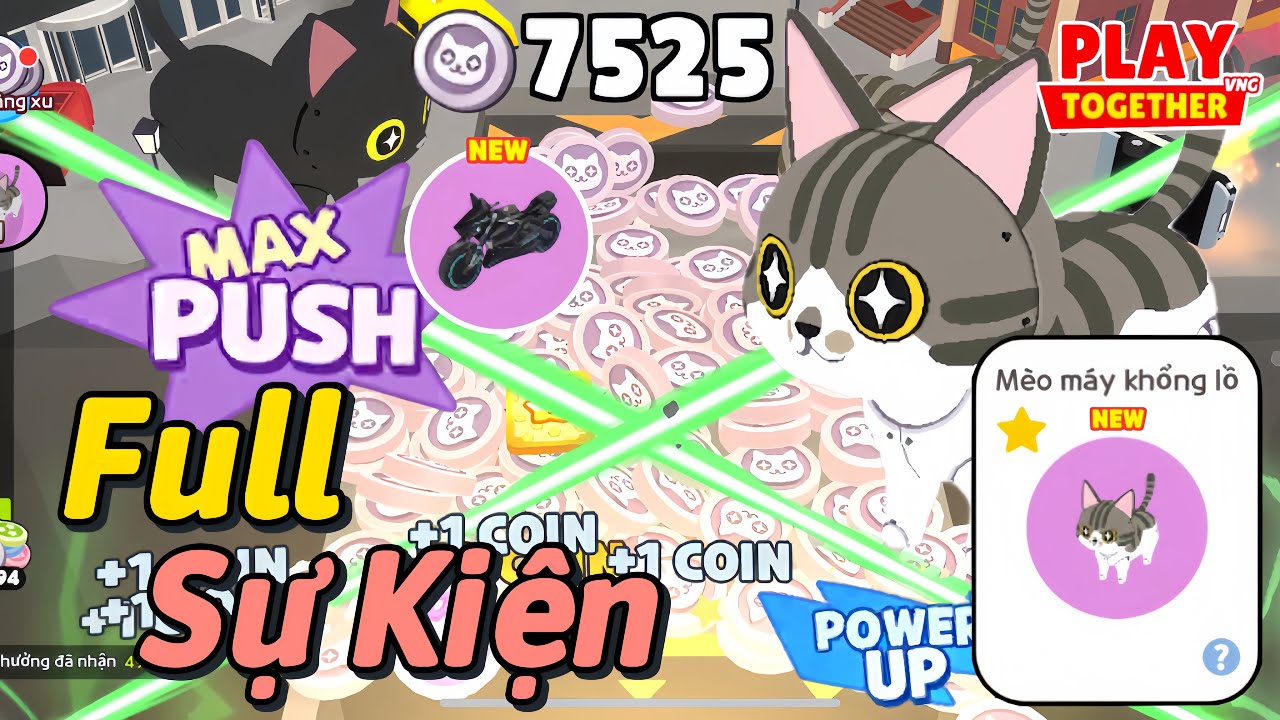 Play Together | Mình Đã Thử Thách Ngày Đầu Full Sự Kiện Mới Nhận Mèo Máy Và Cái Kết