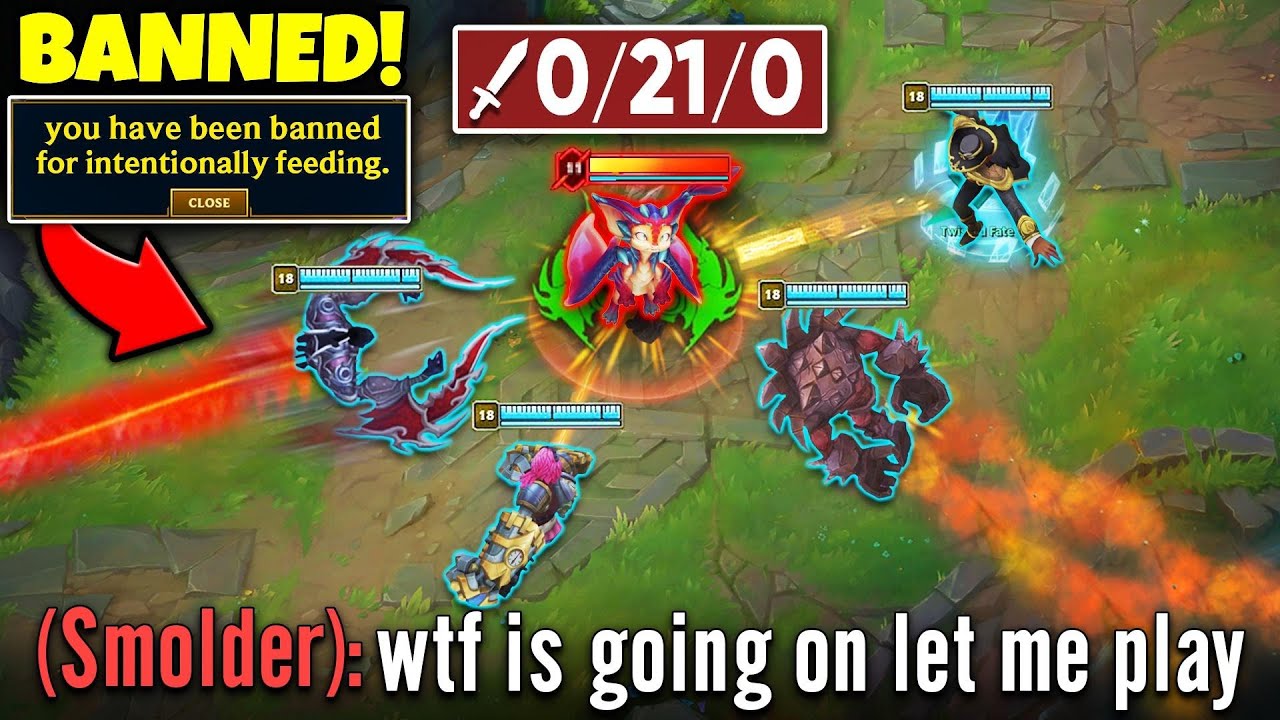 LEAGUE OF LEGENDS BUT WE FOCUS ONE ENEMY THE WHOLE GAME (HE GOT BANNED LOL)