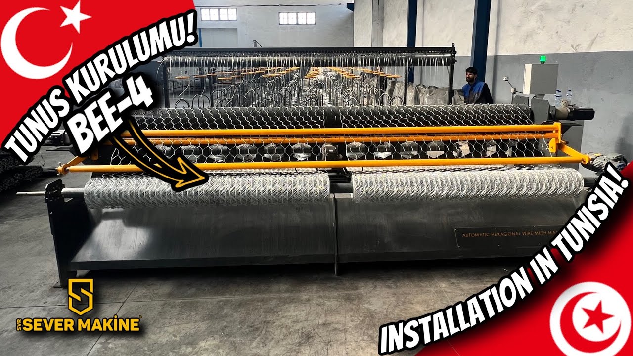 SVR Bee-4 | Altıgen Tel Örgü Üretimi | Hexagonal Wire Mesh Production