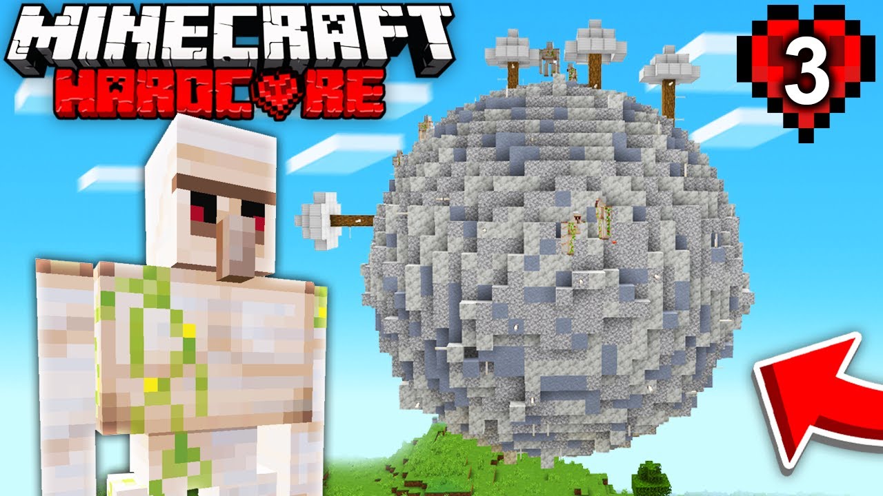 I Built an Iron PLANET in Minecraft Hardcore