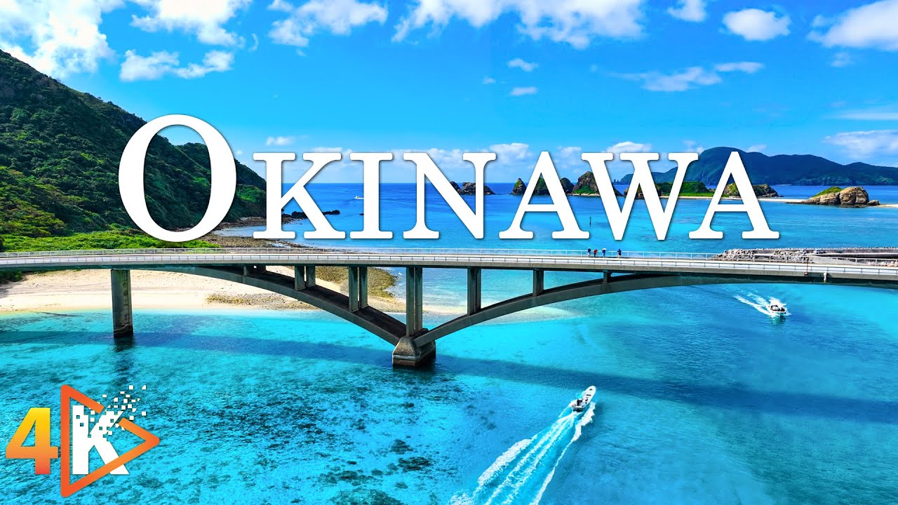Okinawa 4K - Tranquil Beaches and Vibrant Island Scenery with Relaxing Music - 4K Video Ultra HD