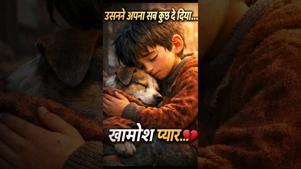 खामोश प्यार 💔 | Emotional Boy & Dog Story | 