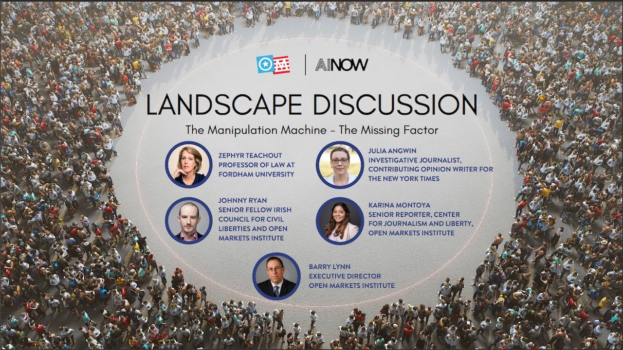 Landscape Discussion #6: The Manipulation Machine – The Missing Factor