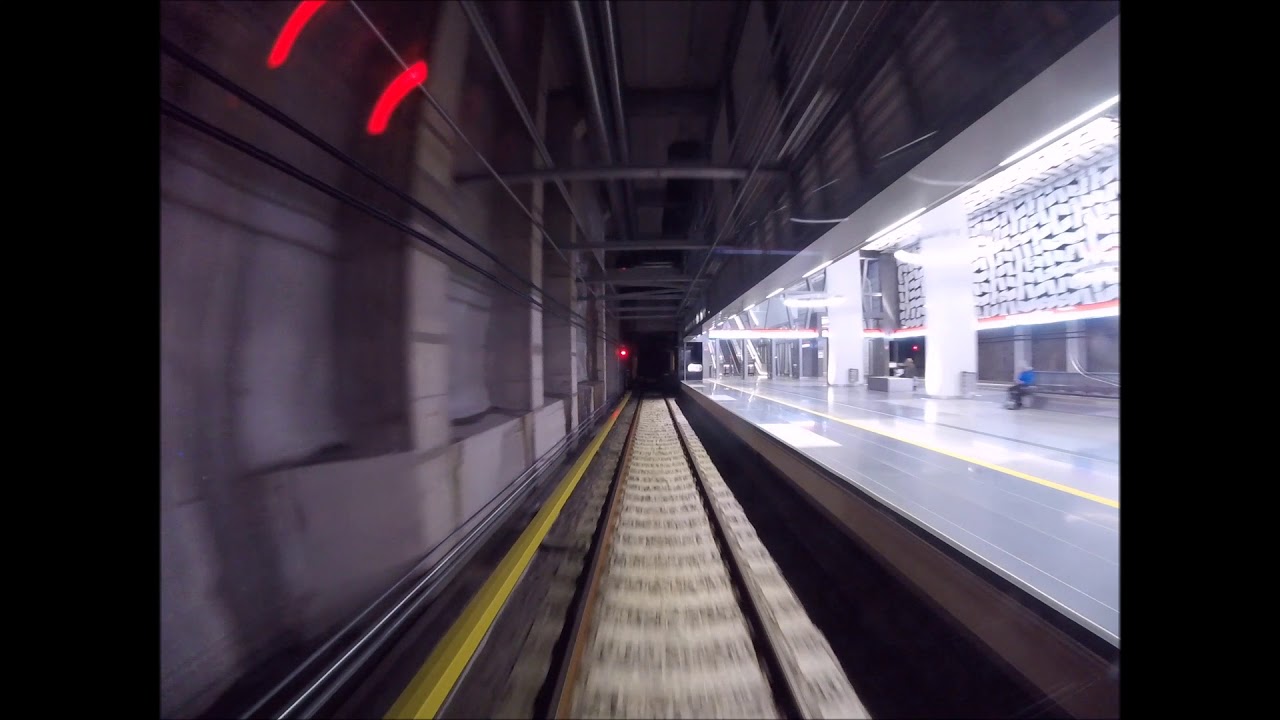 Helsinki metro. Matinkylä-Vuosaari. Takaohjaamovideo.