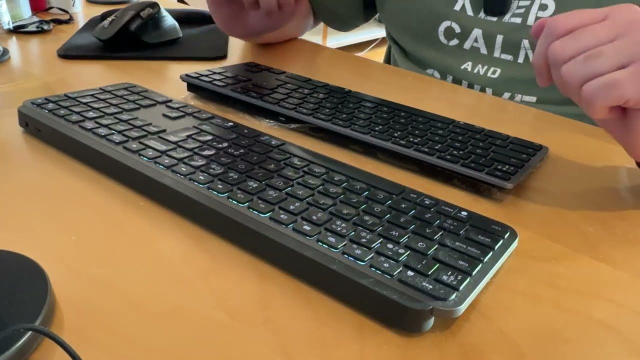 Matias Wireless Aluminum Tenkeyless Keyboard compared to Logitech MX Keys Keyboard