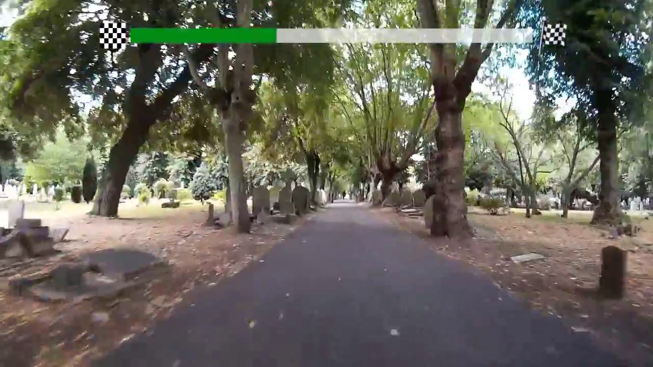 Tottenham Cemetery - Path to White Hart Lane