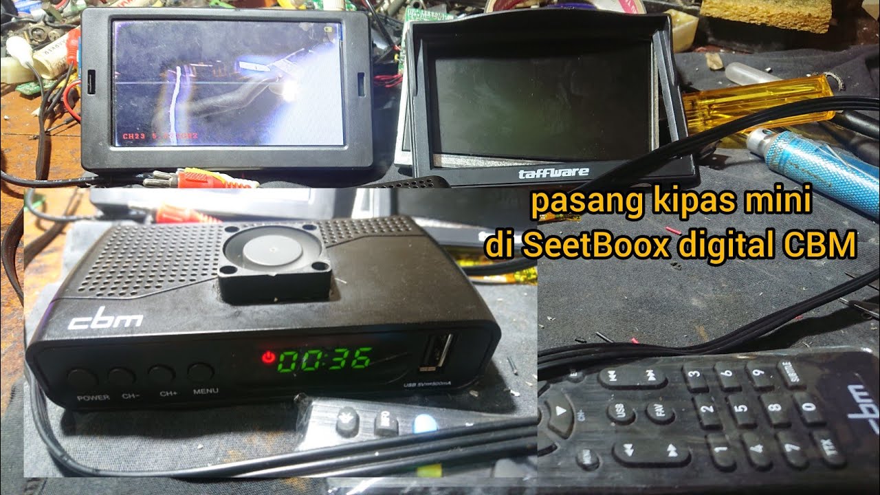 Pasang kipas 5v 5cm di SeetBoox digital supaya adem #stb #setboxtv