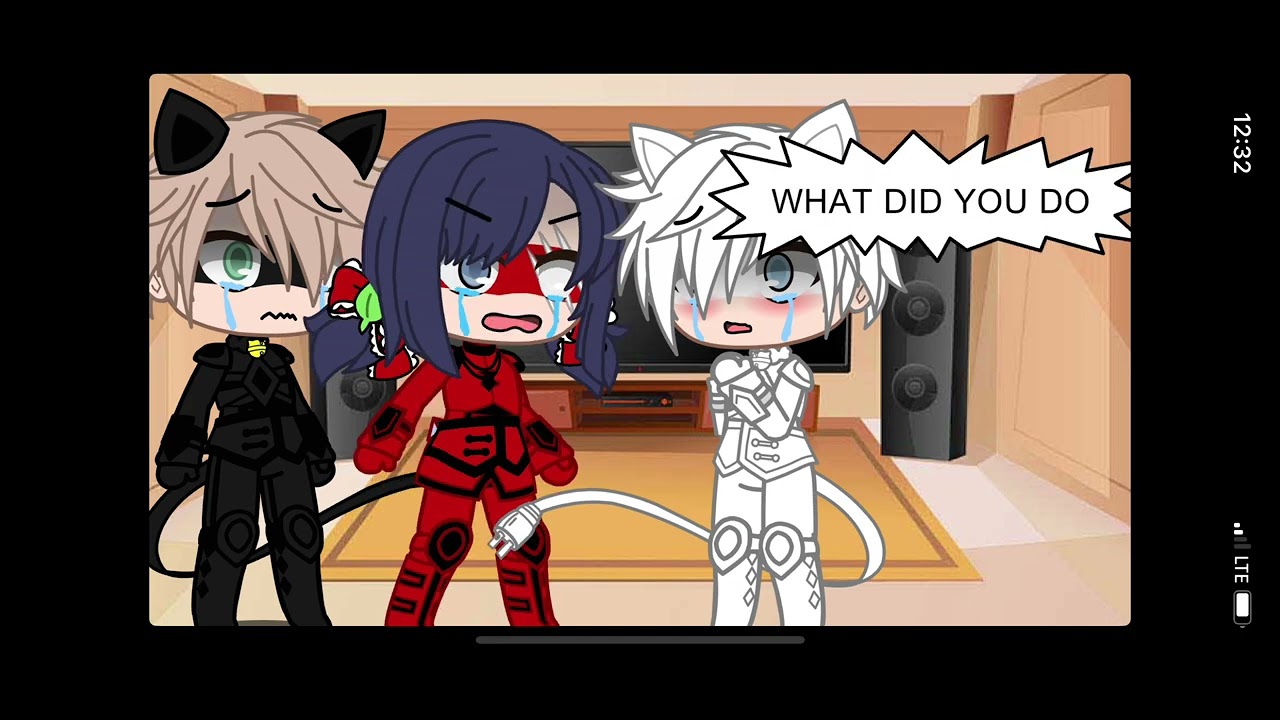 Ladybug and chat noir are stuck in a room with chat blanc for 24 hours