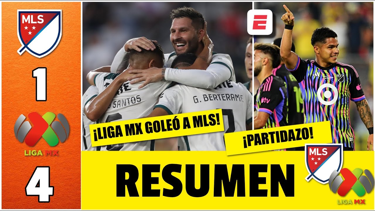 LIGA MX le peg&oacute; una GOLEADA 4-1 a la MLS en Juego de las Estrellas. Juan Brunetta, figura | Resumen