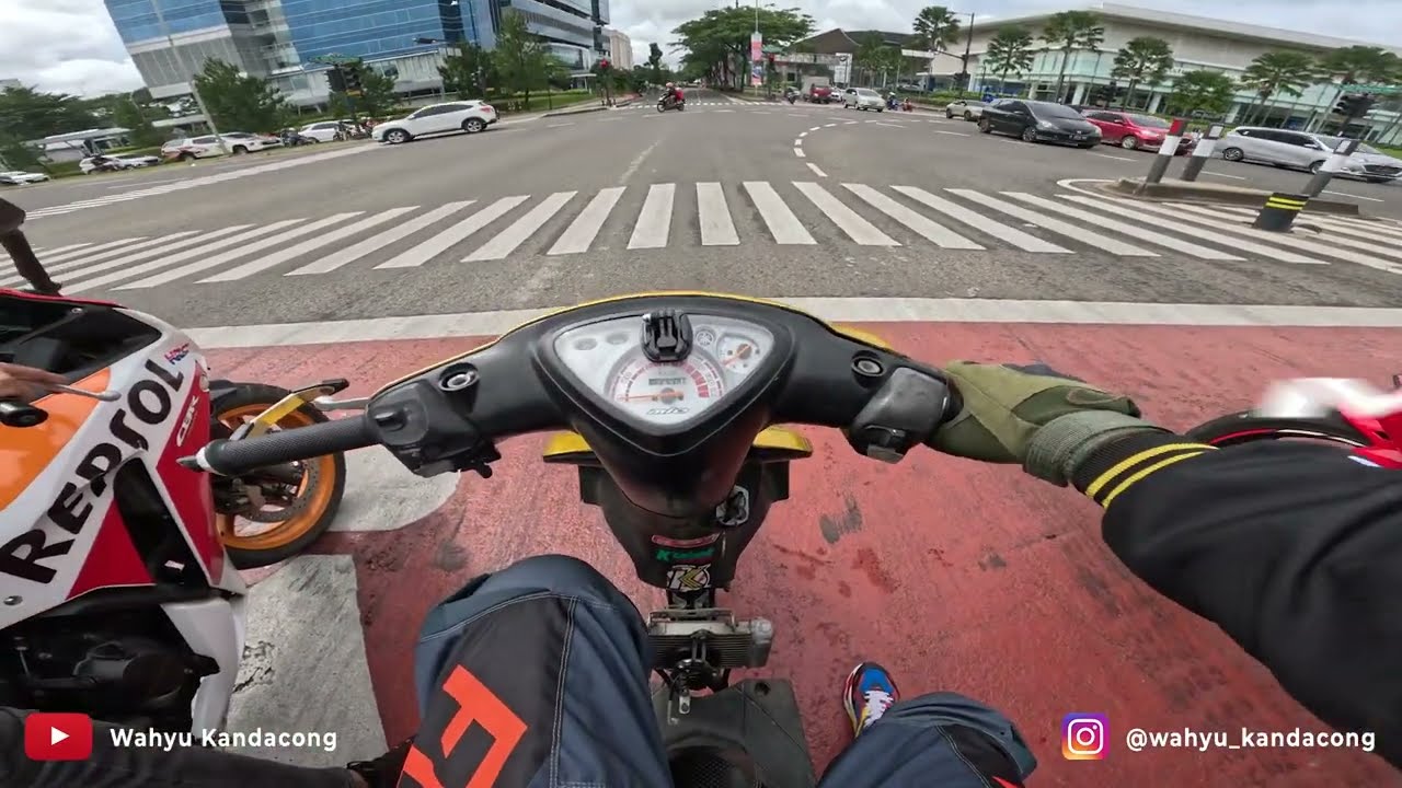 MIO24K 300cc STANDAR TINTING LAWAN CBR RR KENCANG DITINGGAL || wahyu kandacong #senangkencang