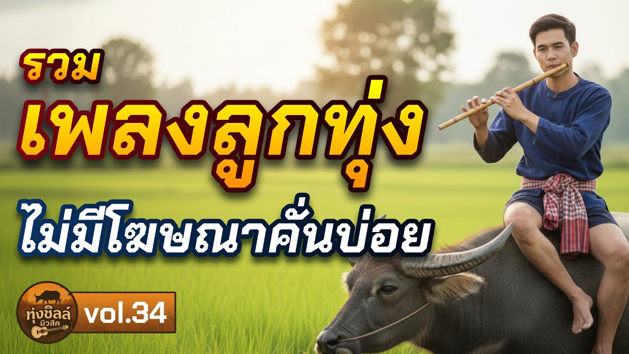 รวมเพลงลูกทุ่งช้าๆ Vol.34 | เพลงอีสานฟังสบาย ฟังเพลินต่อเนื่อง ไม่มีโฆษณาคั่นบ่อย