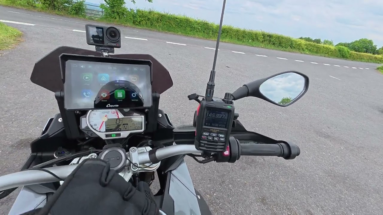 Using Ham Radio on the bike for the first time