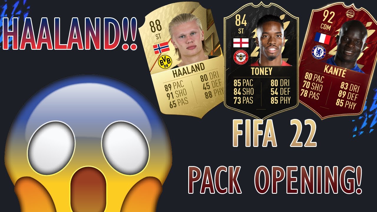 OMG!!! ERLING HAALAND PACKED - FIFA 22 WEB APP PACK OPENING