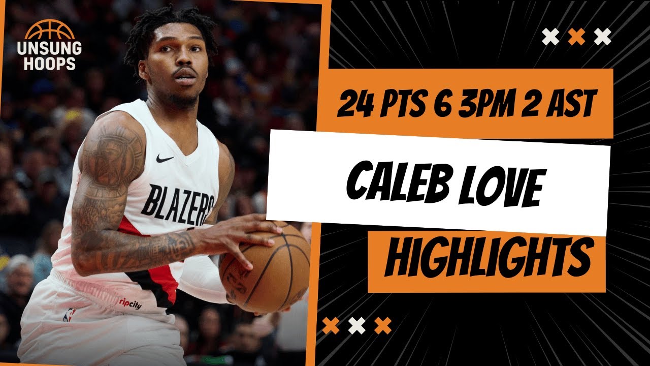 Caleb Love 24 PTS 6 3PM 2 AST vs  Mavericks (12/29/25) | Portland Trail Blazers Highlights
