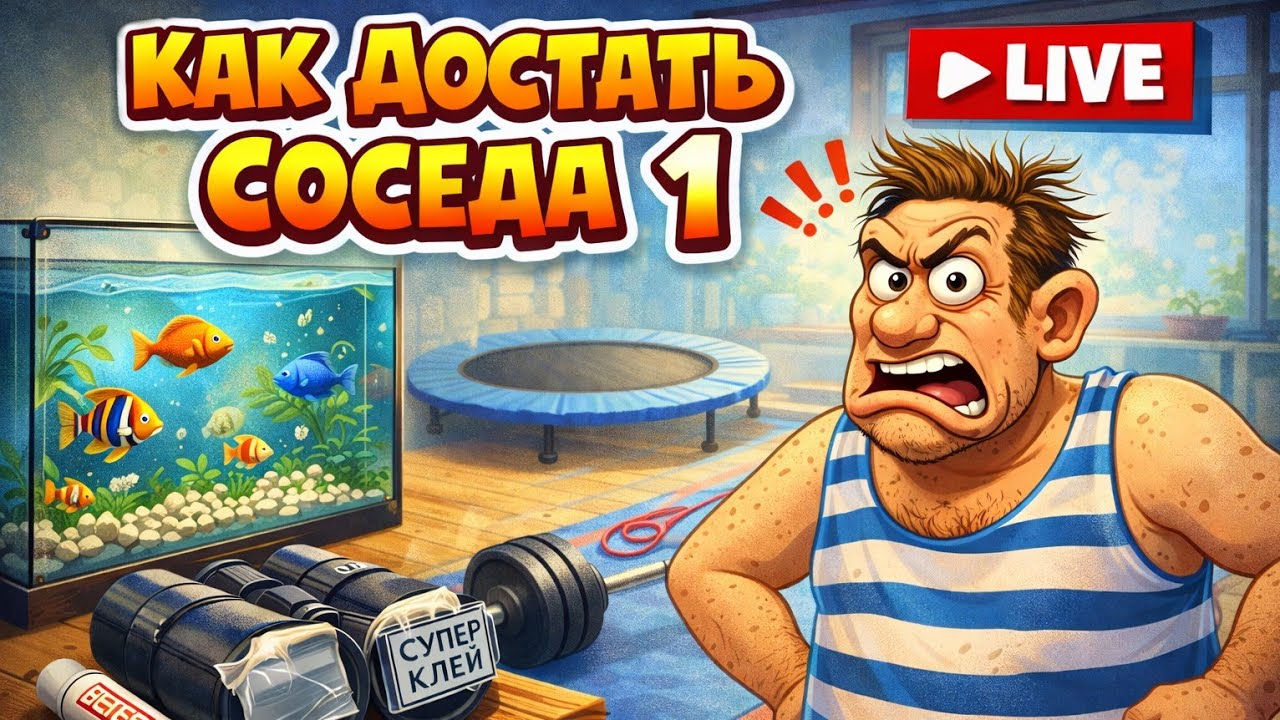 как достать соседа 3# утренняя зарядка и стирка злой сосед