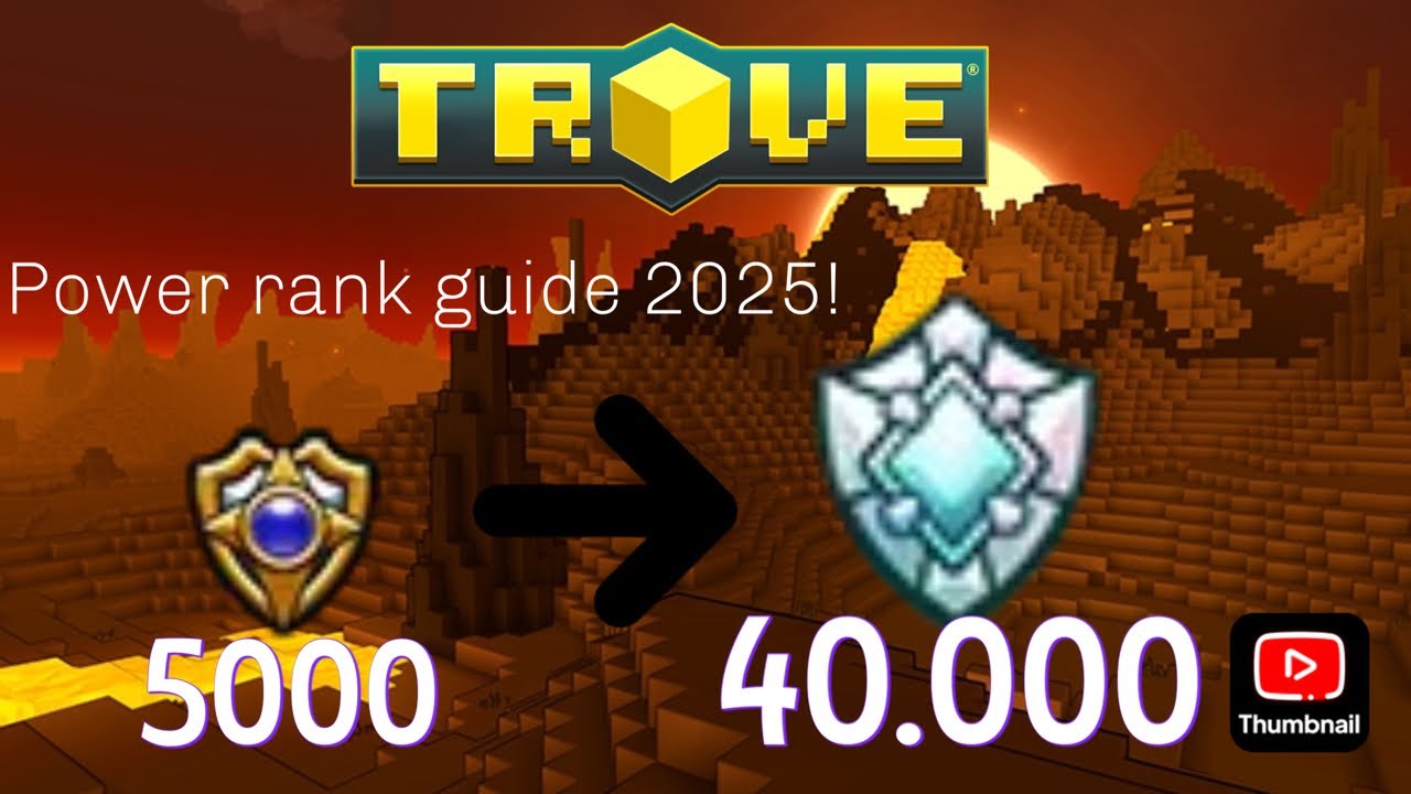 Trove 2025 tips on how to increase your power rank!