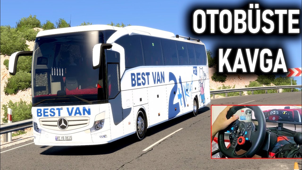 OTOBÜS BATTI ! OTOBÜSTE KAVGA w/@imdat TV ETS 2 MOD Logitech G29