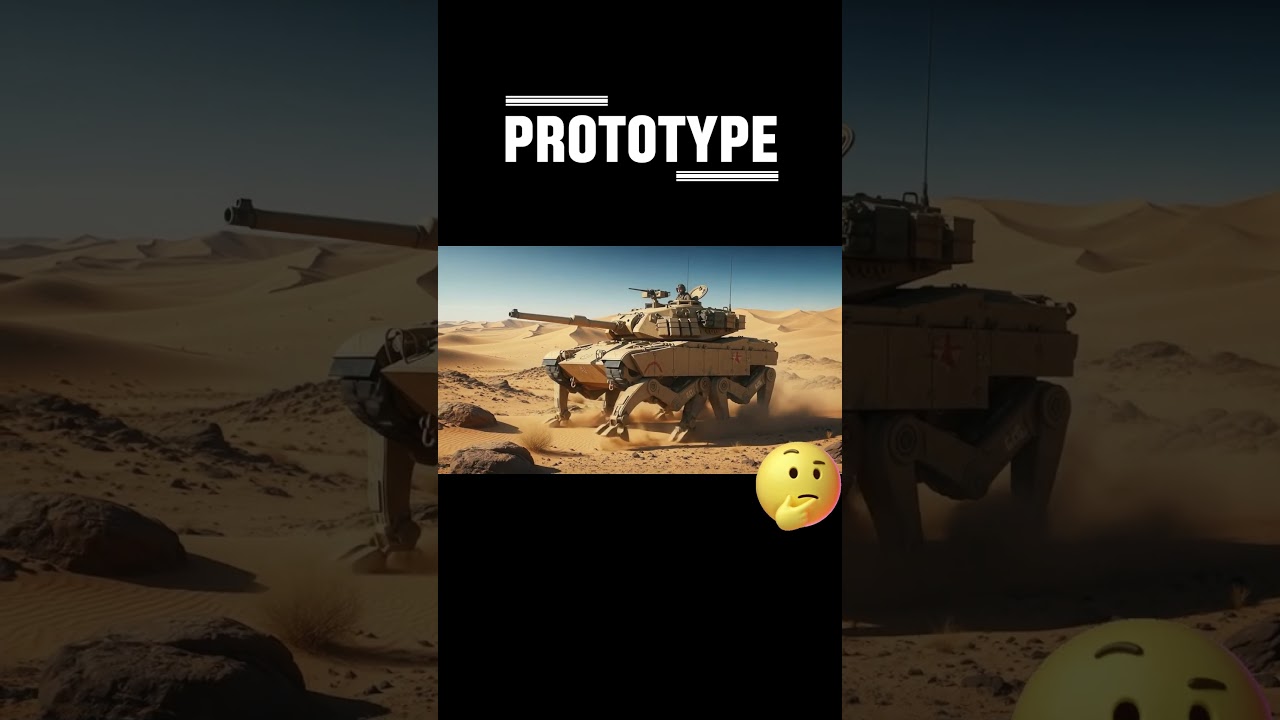 Desert Beast: The M1 Tank That Walks on Legs! #aiart #shorts #shortsfeed