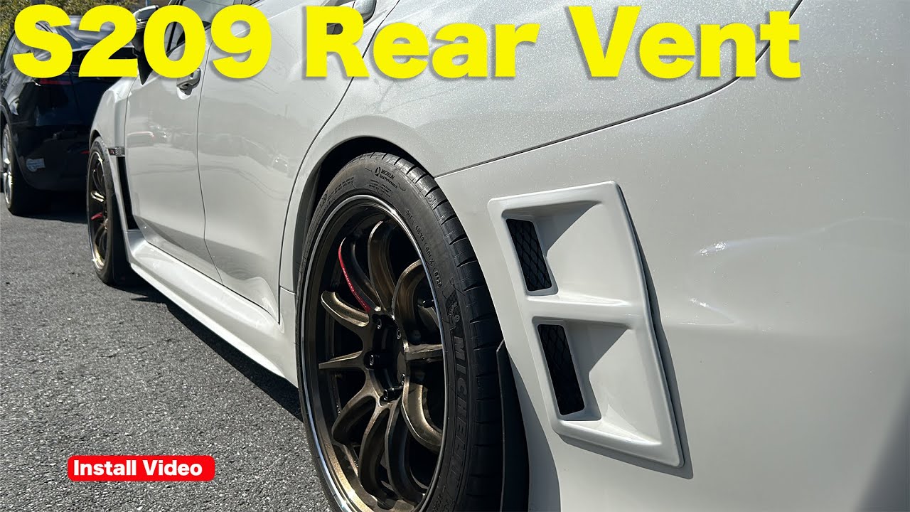 Installing the S207/S209 Rear Bumper Vents