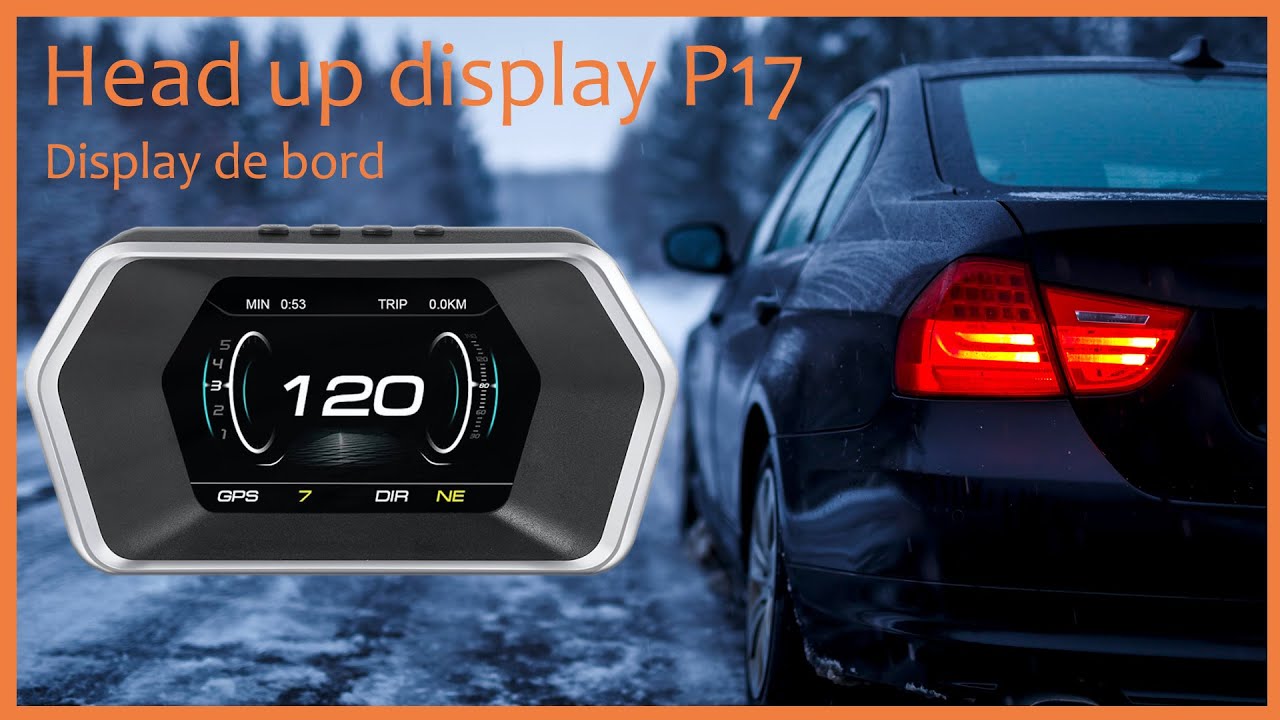 APARAT DIAGNOSTICARE SI AFISAJ INFORMATII BORD DIGITAL OBD2, GPS DE TIP HUD, DISPLAY PENTRU BORD P17