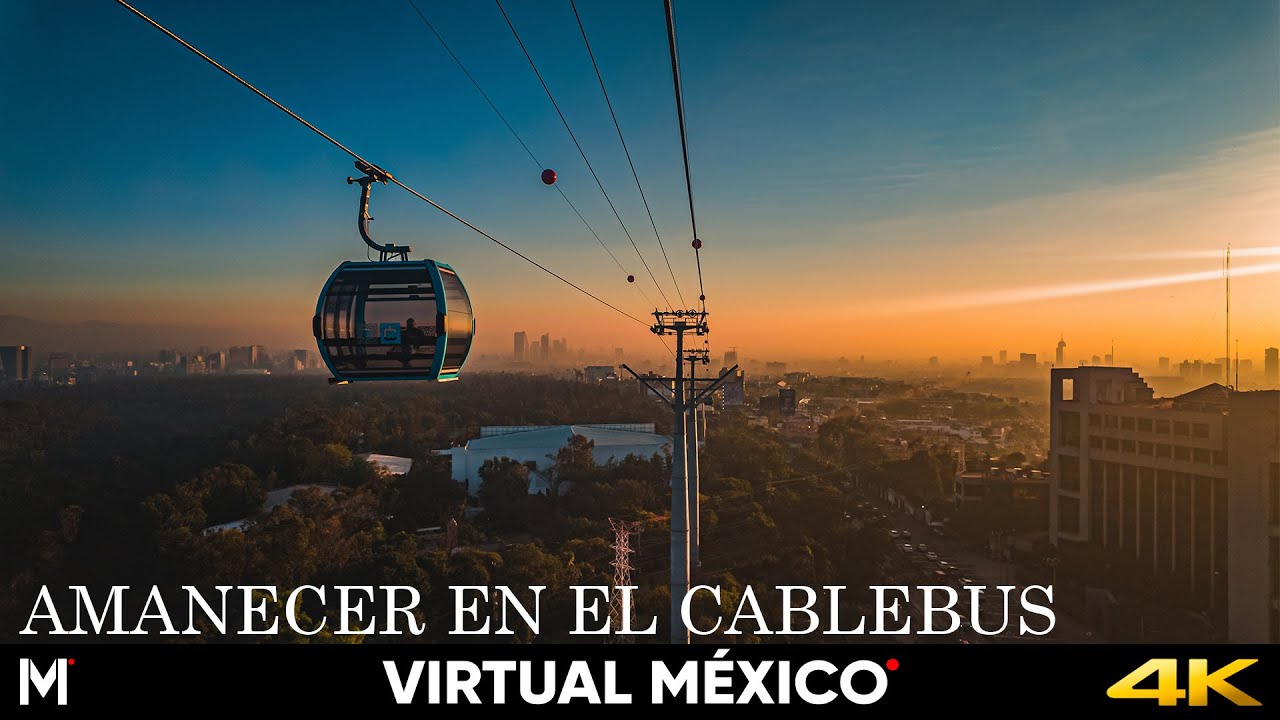 RECORRIDO EN EL CABLEBUS EN EL AMANECER! !SE VE INCREIBLE! HACE MUCHO FRIO. 4K