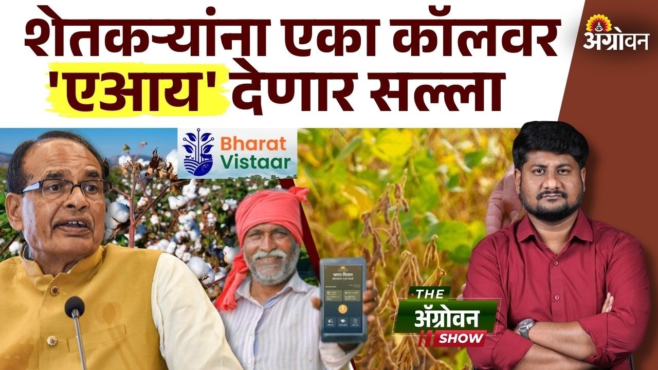 Bharat AI Summit : कृषिमंत्री शिवराजसिंग चौहान यांनी शेतकऱ्यांसाठी सुरु केला एआय सल्ला| Agrowon