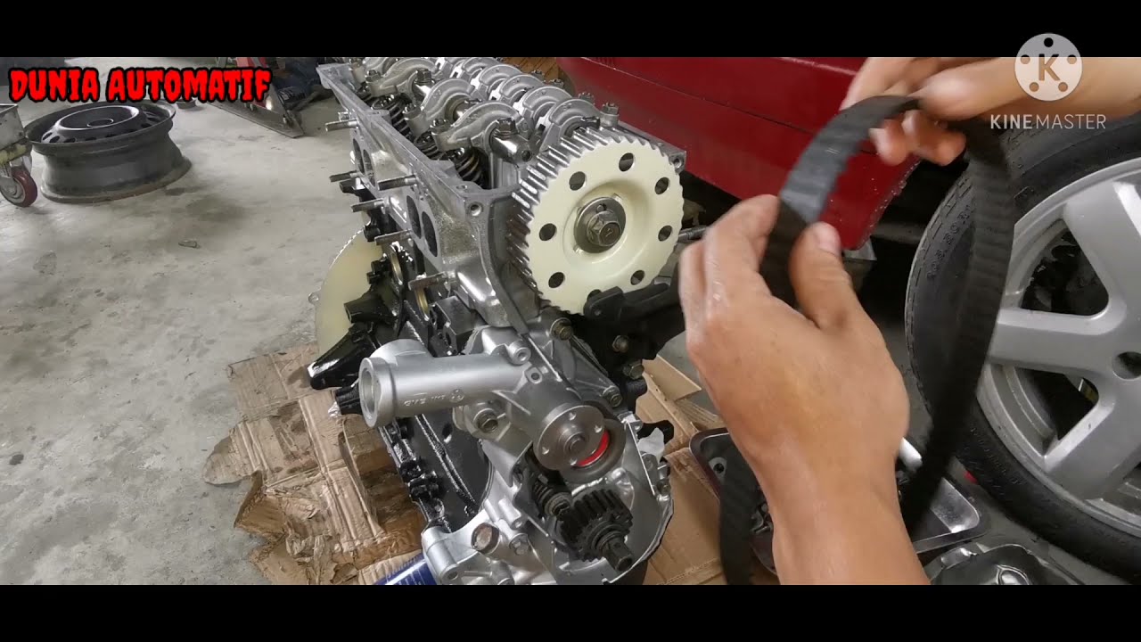 Cara pasang timing belt iswara | Timing mark 4g13 & 4g15