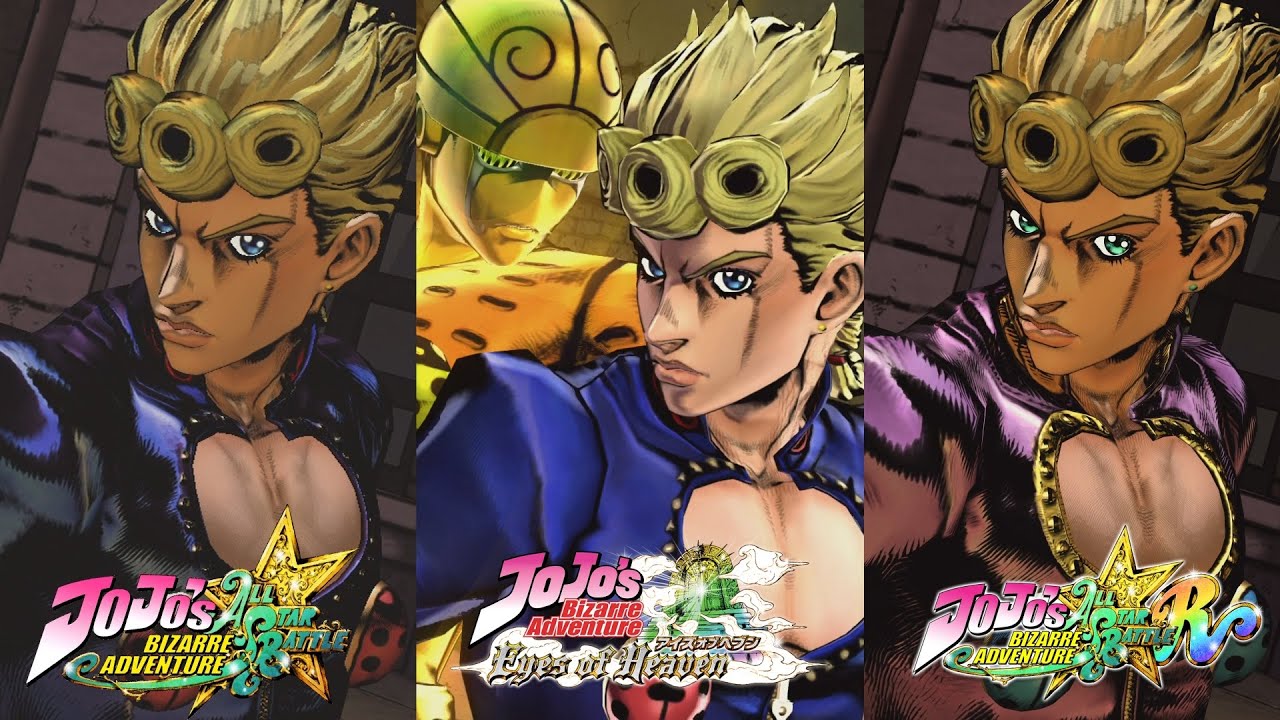 Golden Wind Character Comparison | JoJo All Star Battle vs. Eyes of Heaven vs. All Star Battle R