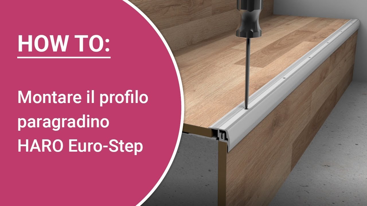 Istruzioni: Montare da soli il profilo paragradino HARO Euro-Step modello 320