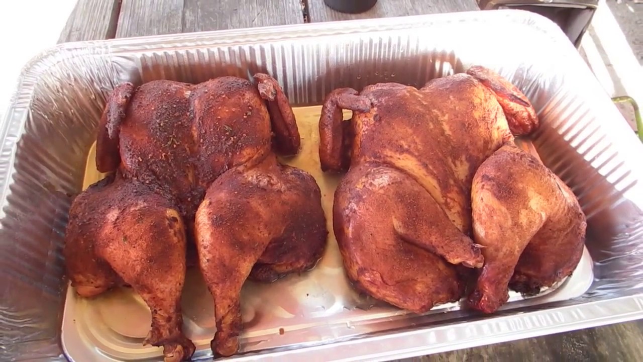 Assassin 48  Grill  Cooking Spatchcock Chickens