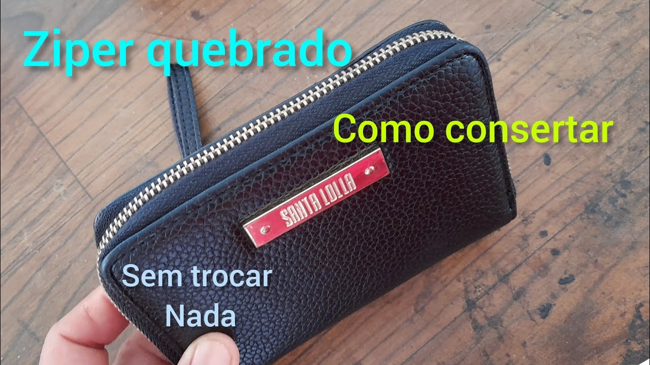 como consertar ziper quebrado sem trocar nada